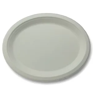 12-Inch Fiber Jumbo Oval Platter.  500-Count Case