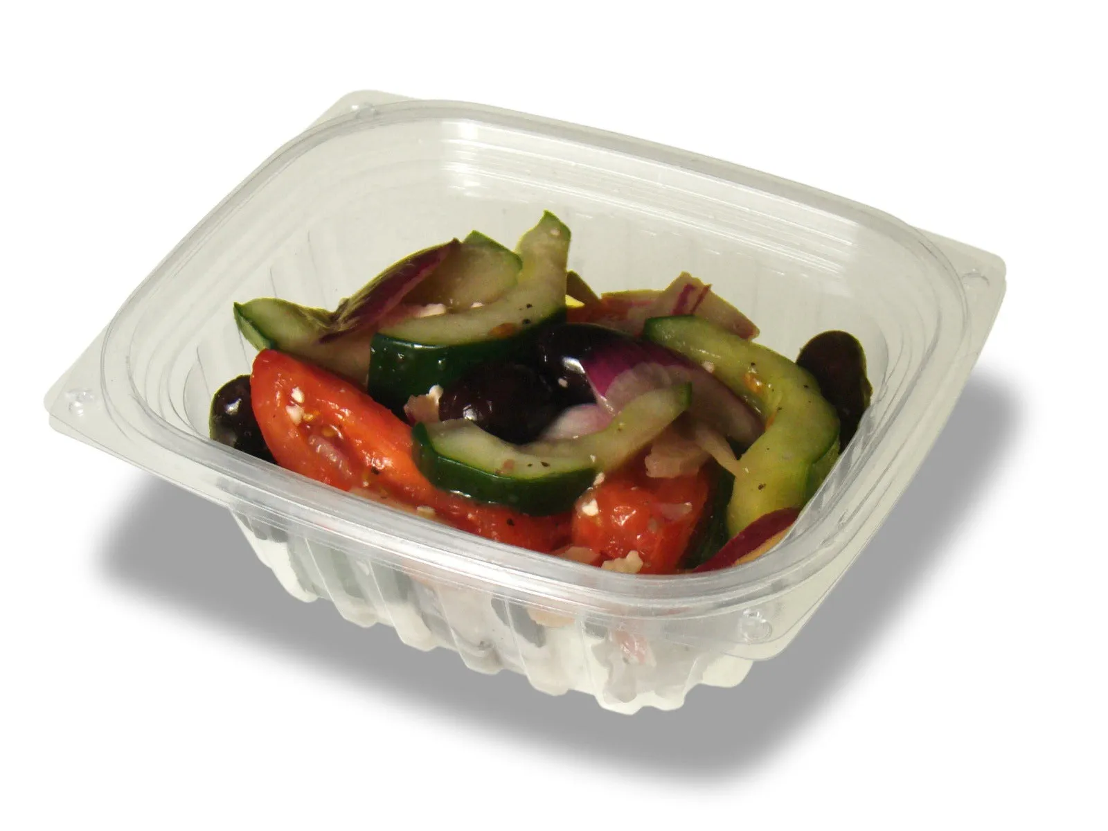 12-Ounce Clear PLA Hinged Rectangular Deli Container.300-Count Case