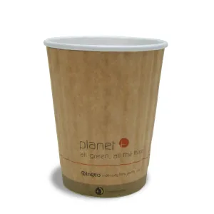 12-Ounce PLA Laminated Double-Wall Hot Cup. 1000-Count Case