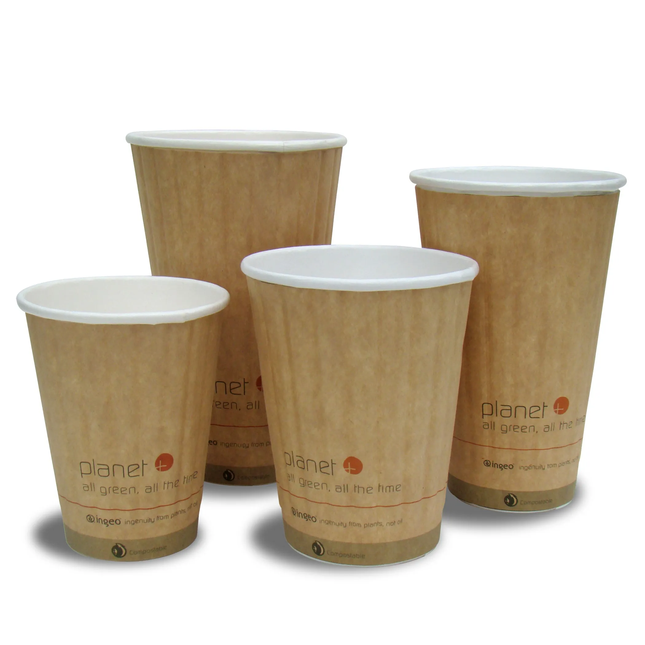 12-Ounce PLA Laminated Double-Wall Hot Cup. 1000-Count Case