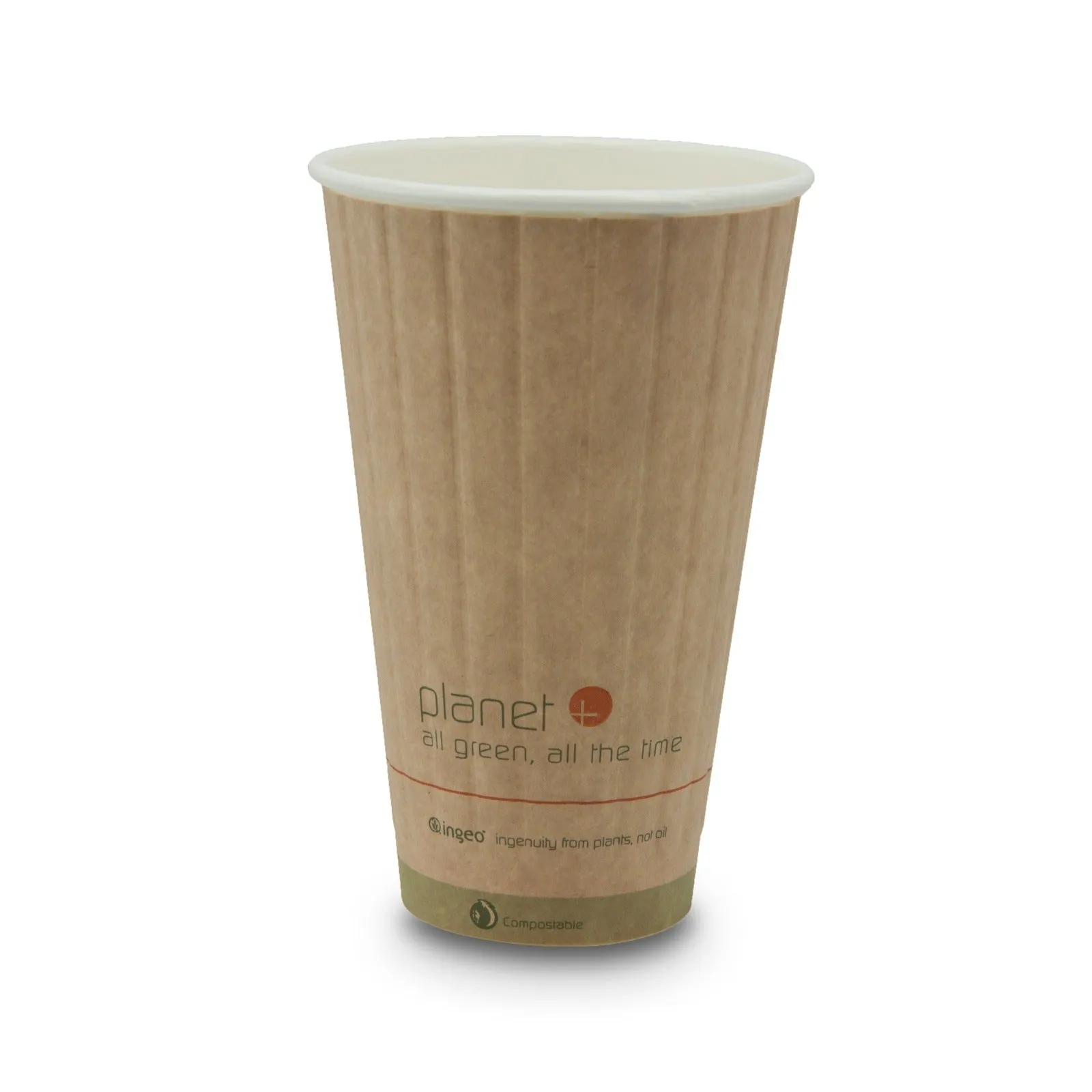 16-Ounce PLA Laminated Double-Wall Insulated Hot Cup. 600-Count Case