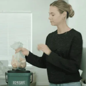 16x17 COMPOSTABLE BIN LINER. 0.6 MIL