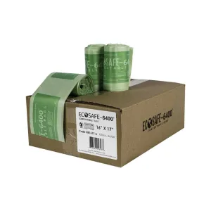 16x17 COMPOSTABLE BIN LINER. 0.6 MIL