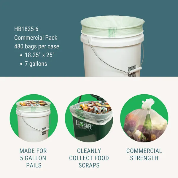 18.25x25 COMPOSTABLE BIN LINER. 0.6 MIL