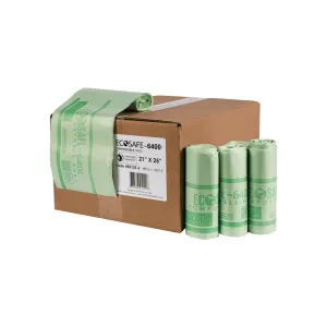 21x25 COMPOSTABLE BIN LINER. 0.6 MIL