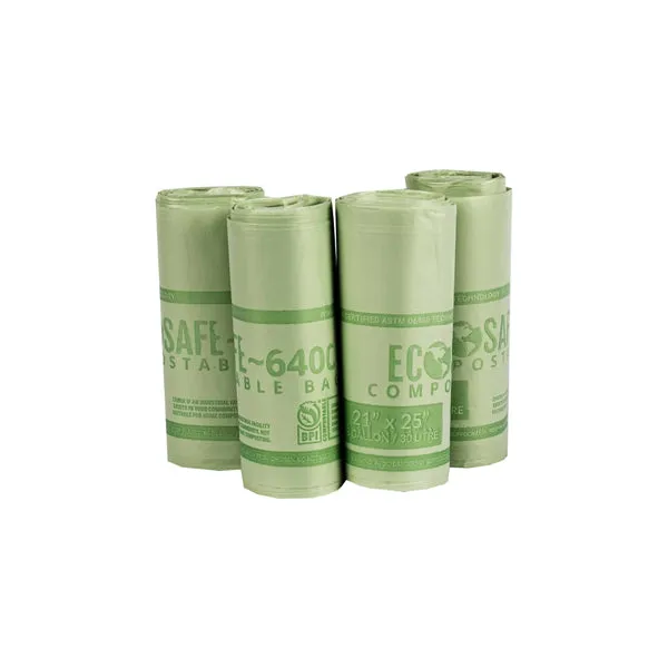 21x25 COMPOSTABLE BIN LINER. 0.6 MIL