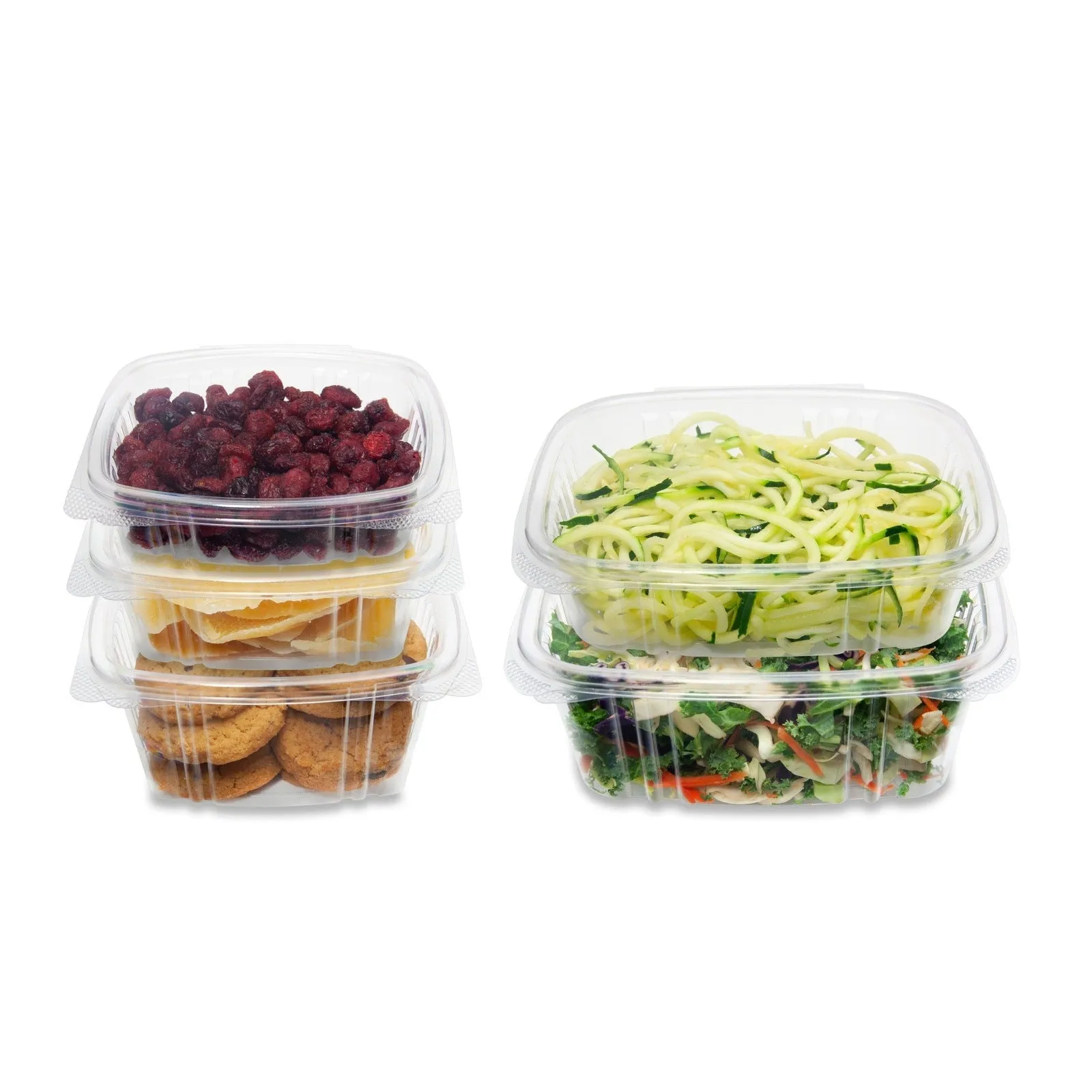 24-Ounce Clear PLA Hinged Rectangular Deli Container.200-Count Case