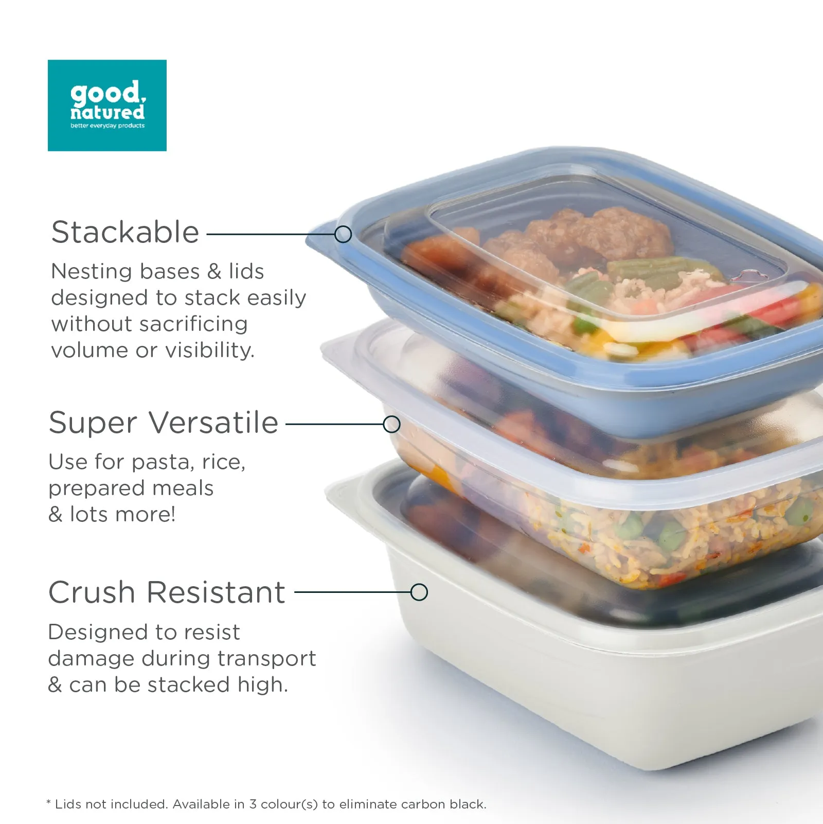 24 oz. GoodToGo Microwavable Container. Stone. CPLA. 450/Case