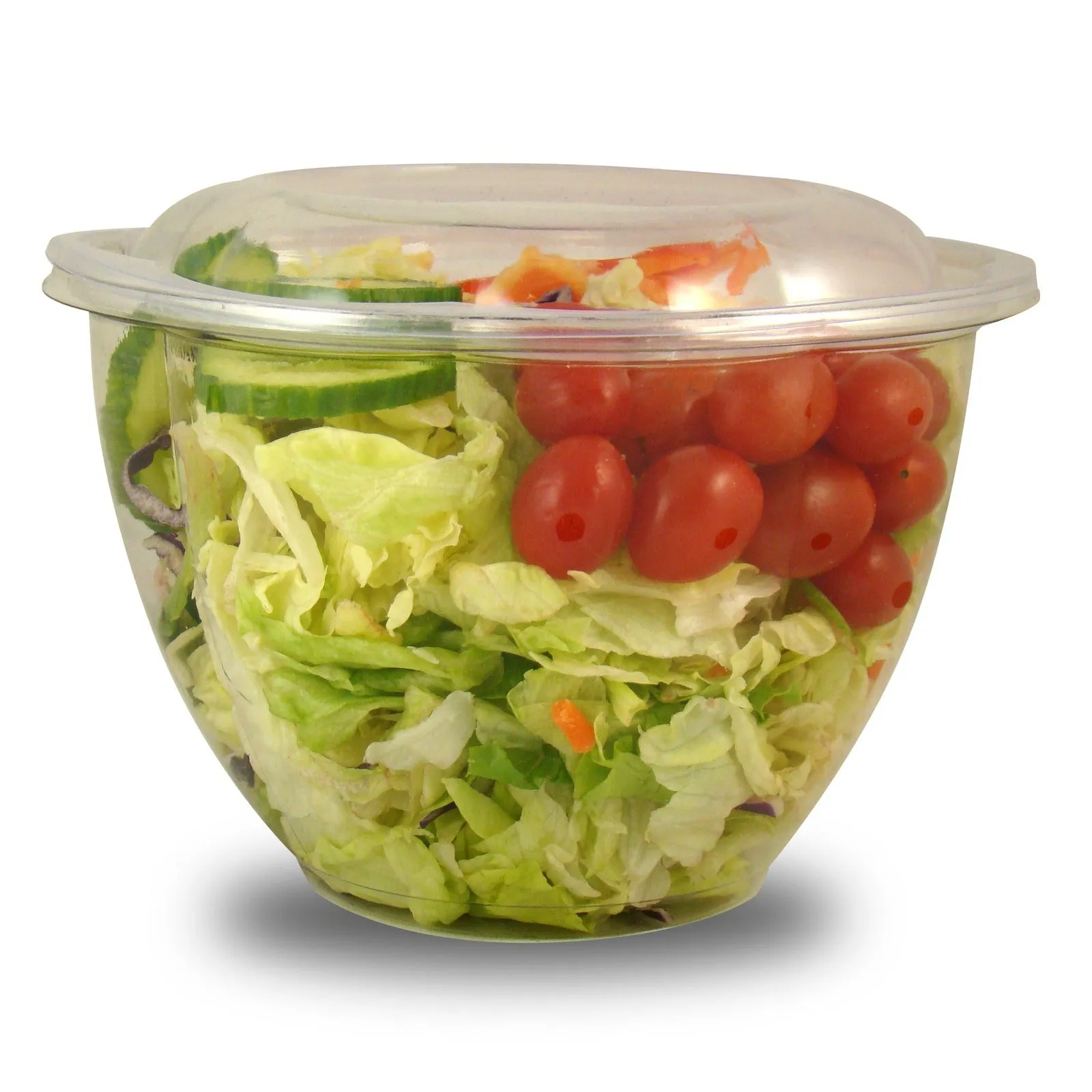 24|32|48-Ounce Clear PLA Salad Bowl Lid. 300-Count Case
