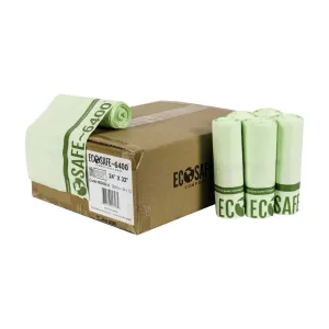 24x32 COMPOSTABLE BIN LINER. 0.6 MIL