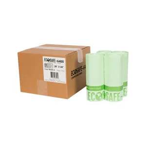 28x44 COMPOSTABLE BIN LINER. 0.85 MIL
