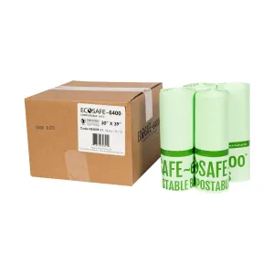 30x39 COMPOSTABLE BIN LINER. 0.85 MIL