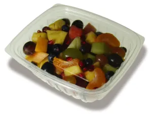 32-Ounce Clear PLA Rectangular Deli Container with Lid.200-set case