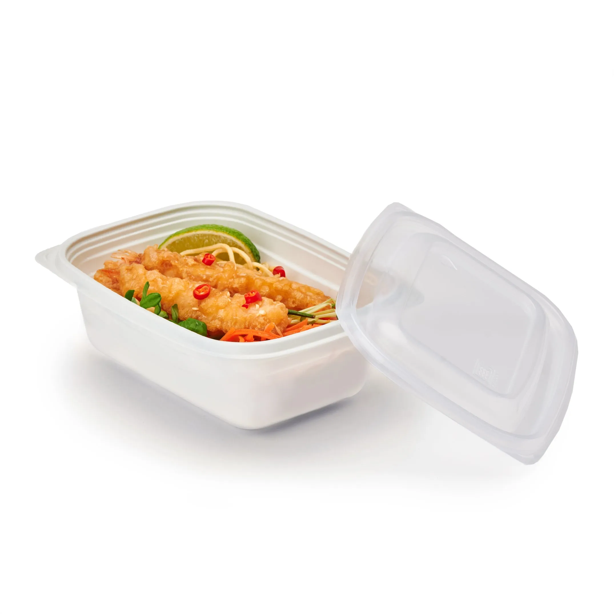 32 oz. GoodToGo Microwavable Container. Stone. CPLA. 450/Case