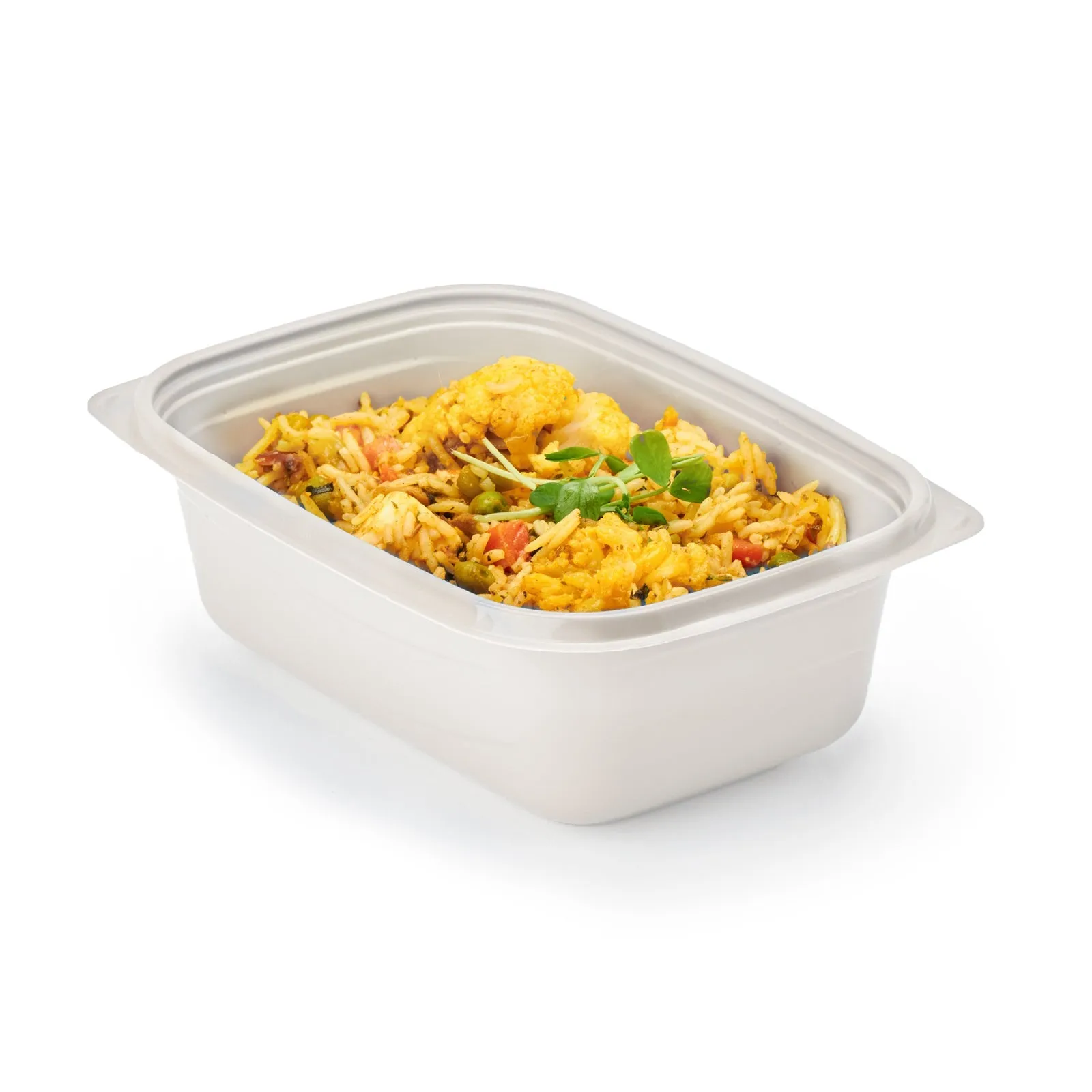 32 oz. GoodToGo Microwavable Container. Stone. CPLA. 450/Case