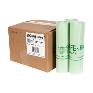 33x39 COMPOSTABLE BIN LINER. 0.85 MIL