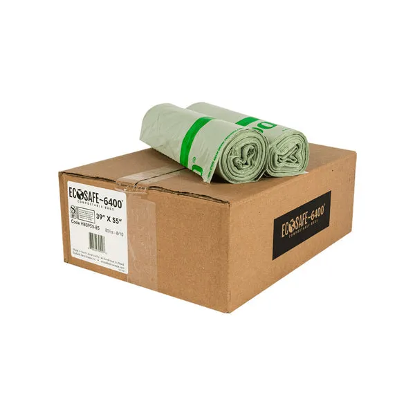39x55 COMPOSTABLE BIN LINER. 0.85 MIL