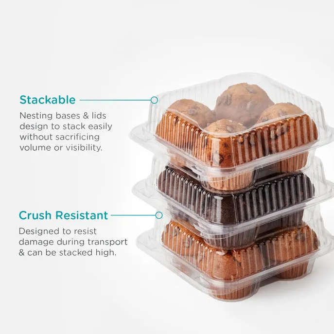 4-pack 2.5 Mega Muffin & Roll Package. Crystal Clear. PLA. 291/Case