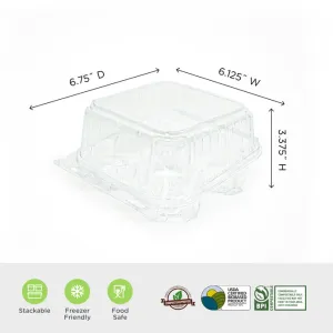 4-pack 3 Classic Cupcake & Muffin Package. Crystal Clear. PLA. 350/Case