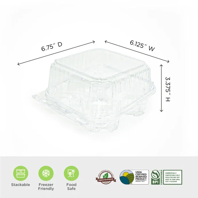 4-pack 3 Classic Cupcake & Muffin Package. Crystal Clear. PLA. 350/Case