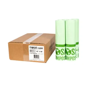 42x48 COMPOSTABLE BIN LINER. 0.85 MIL