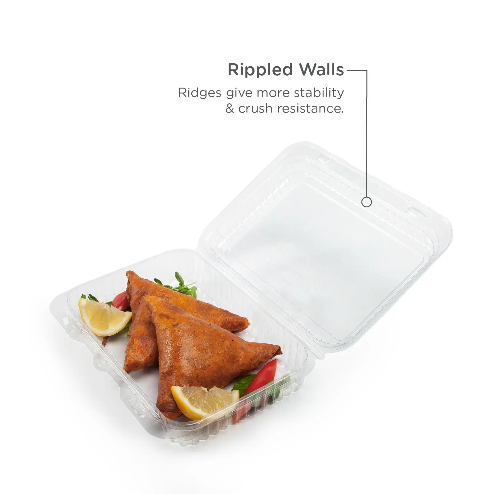 48 oz. Lowrider Center Seal Multi-purpose Package . Crystal Clear. PLA. 184/Case