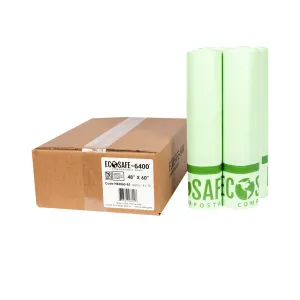 48x60 COMPOSTABLE BIN LINER. 0.85 MIL