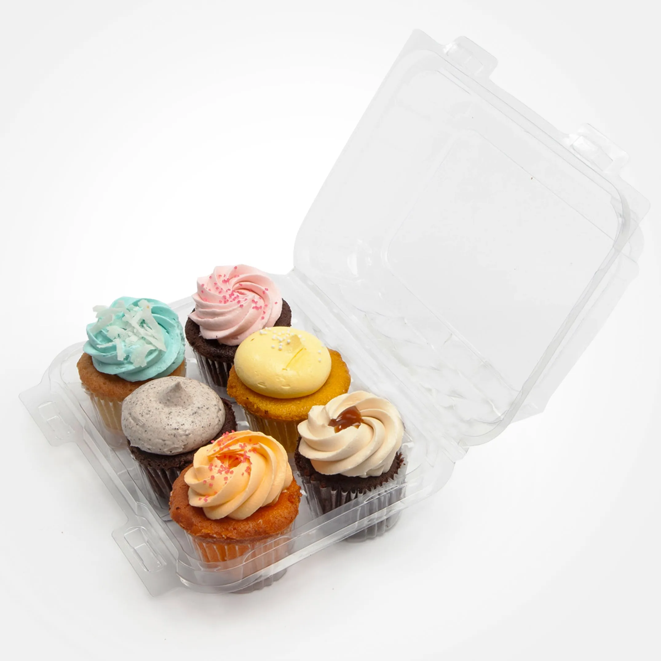 6-pack 2.25 Mini Cupcake & Muffin Package. Crystal Clear. PLA. 250/Case