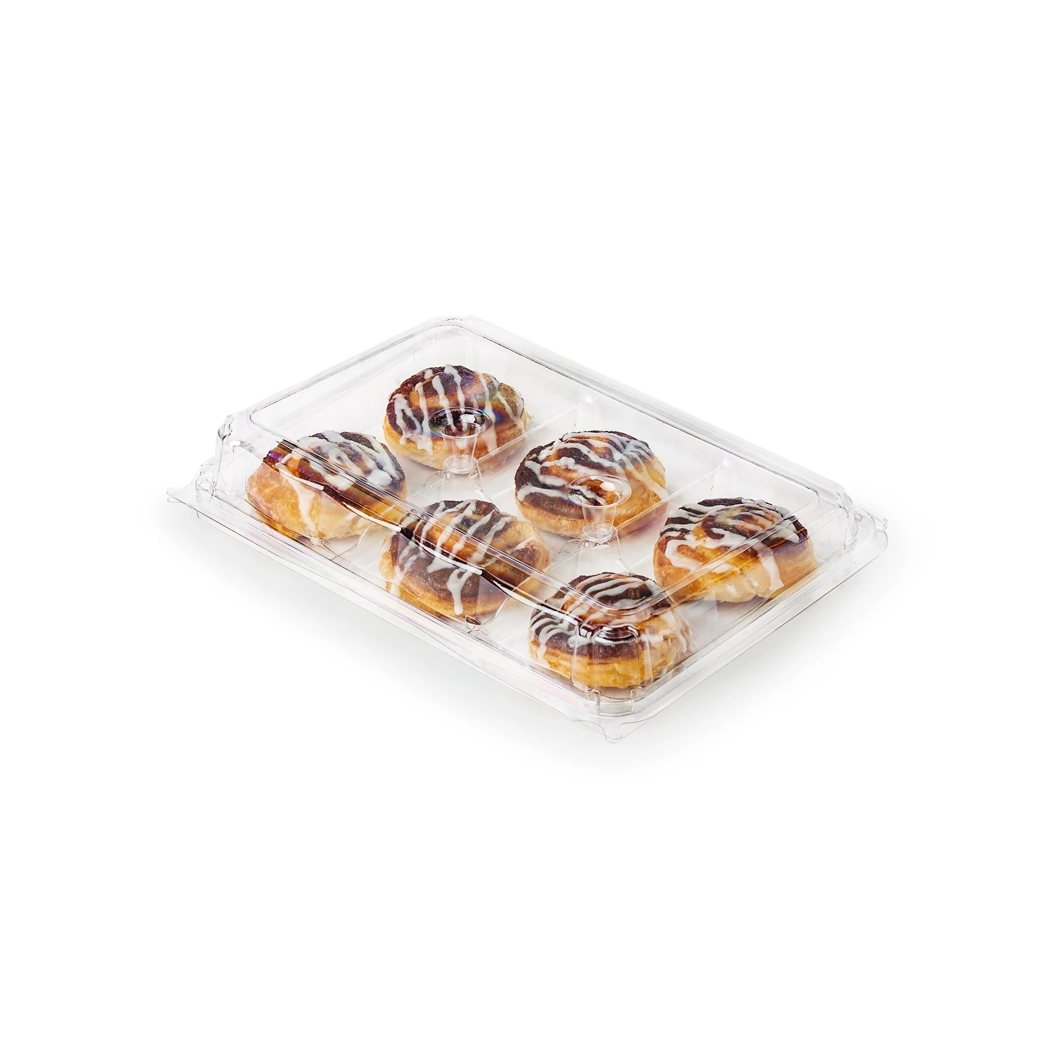 6-pack 3 Donut & Bar Package. Crystal Clear. PLA. 100/Case
