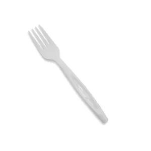 6.5 Heavy Duty Cutlery. Fork. White. 1000-Count Case