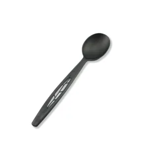 6.5 Heavy Duty Cutlery. Indv. Wrapped Spoon. Black. 750-Count Case