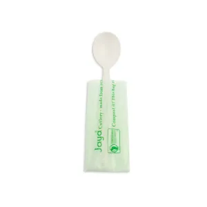 6.5 Heavy Duty Cutlery. Indv. Wrapped Spoon. White. 750-Count Case