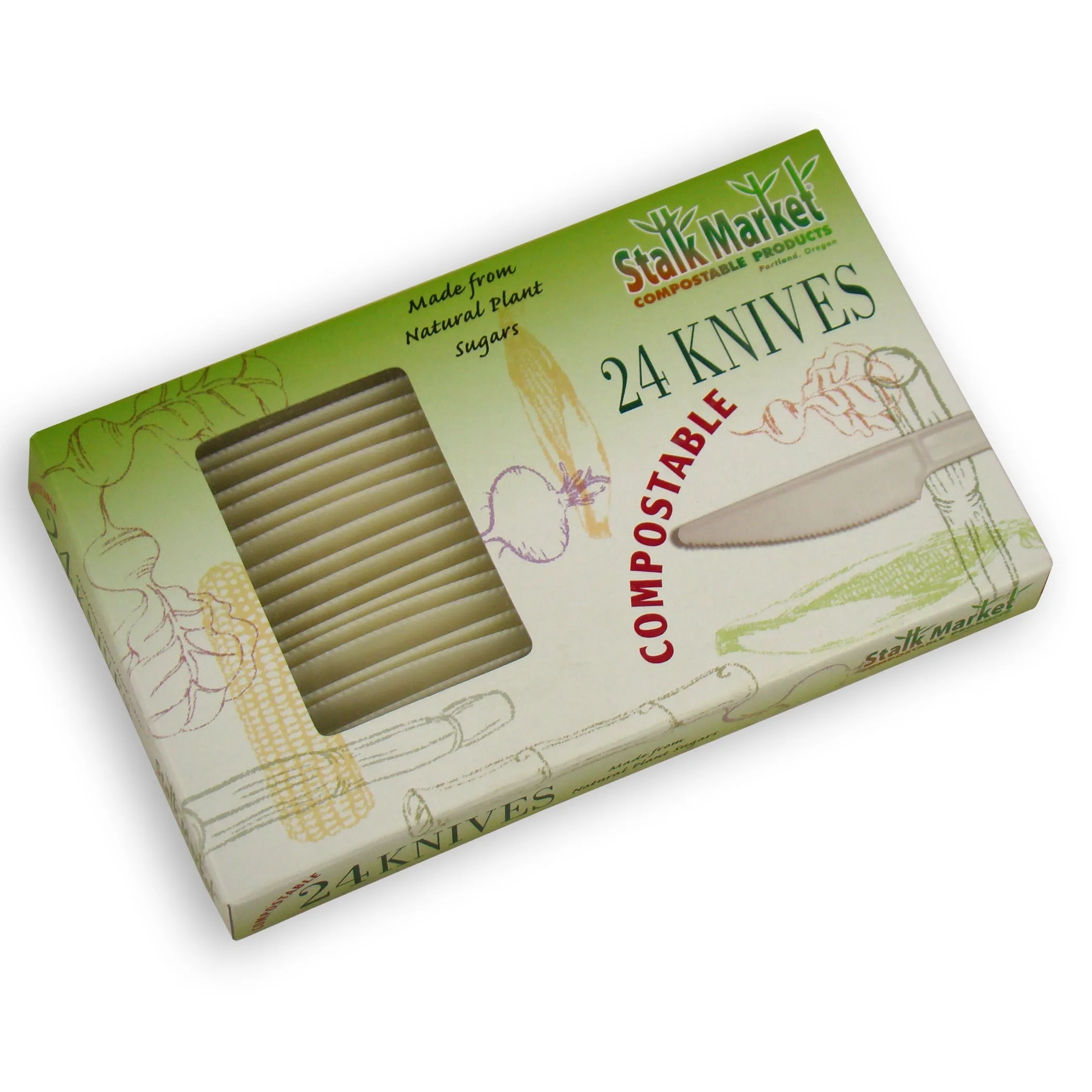 6.5 Knife. White - Retail Pack - 576 Count
