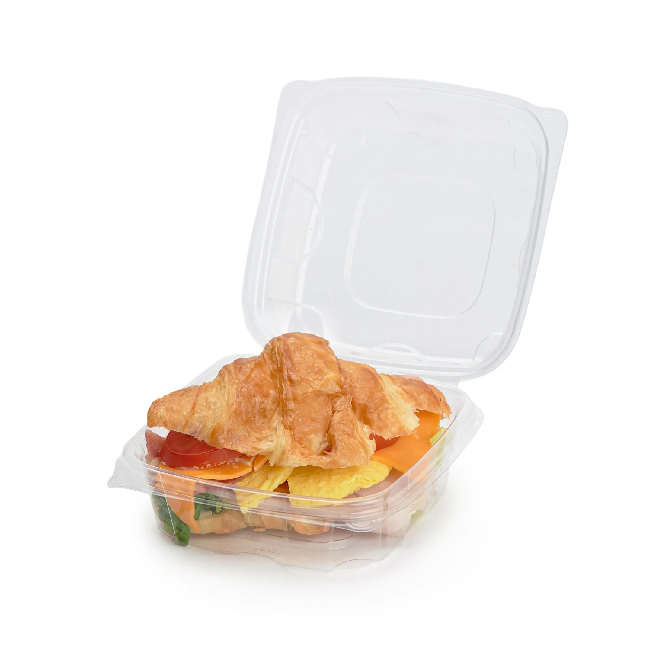6x6x3 Center Seal Multi-purpose Package. Crystal Clear. PLA. 230/Case