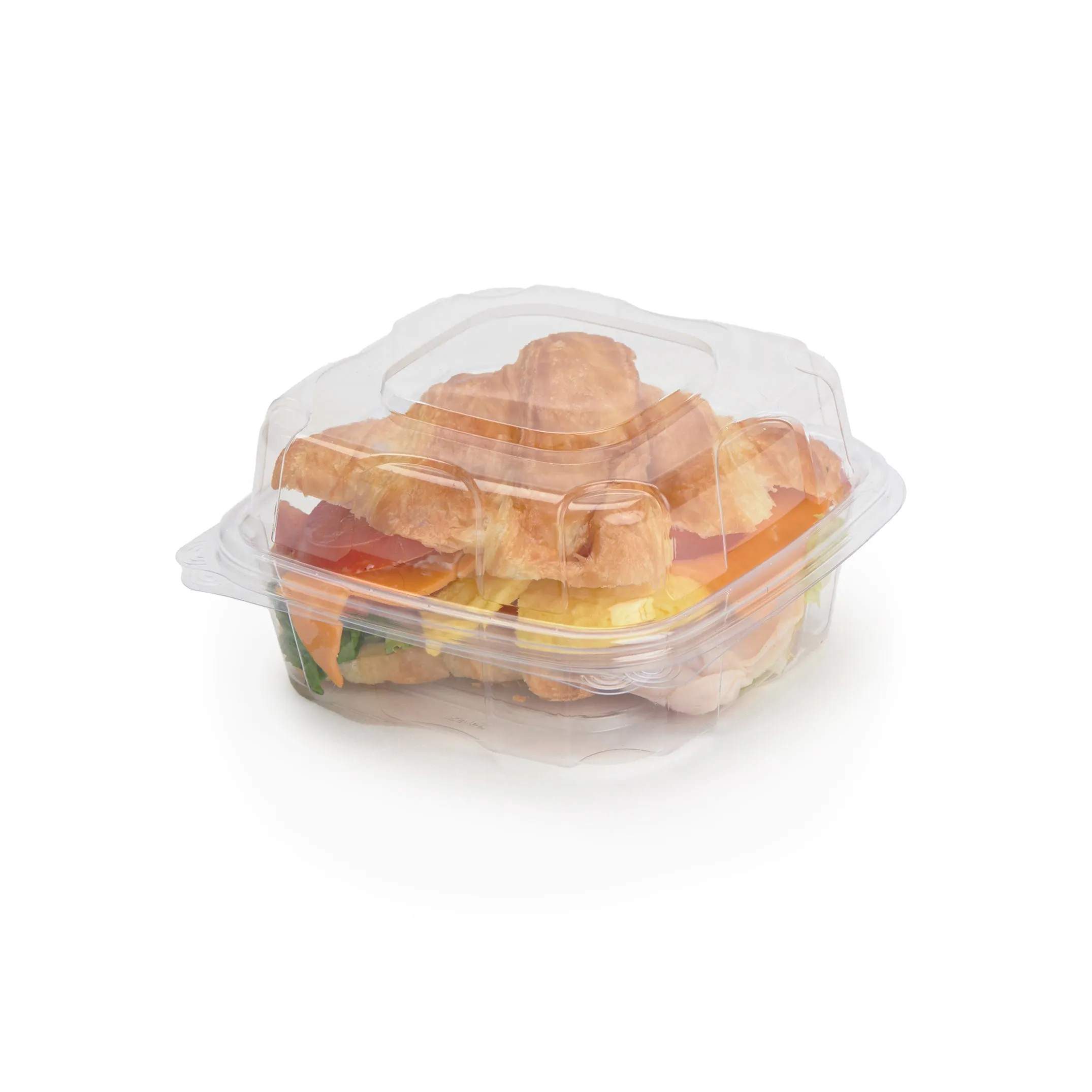 6x6x3 Center Seal Multi-purpose Package. Crystal Clear. PLA. 230/Case