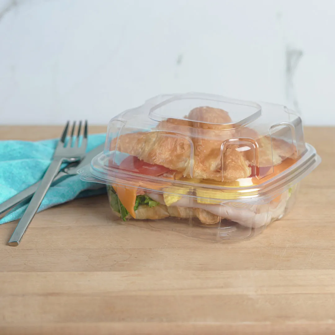 6x6x3 Center Seal Multi-purpose Package. Crystal Clear. PLA. 230/Case