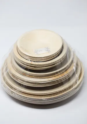 8-inch Round Palm Leaf Plate. 300 Count
