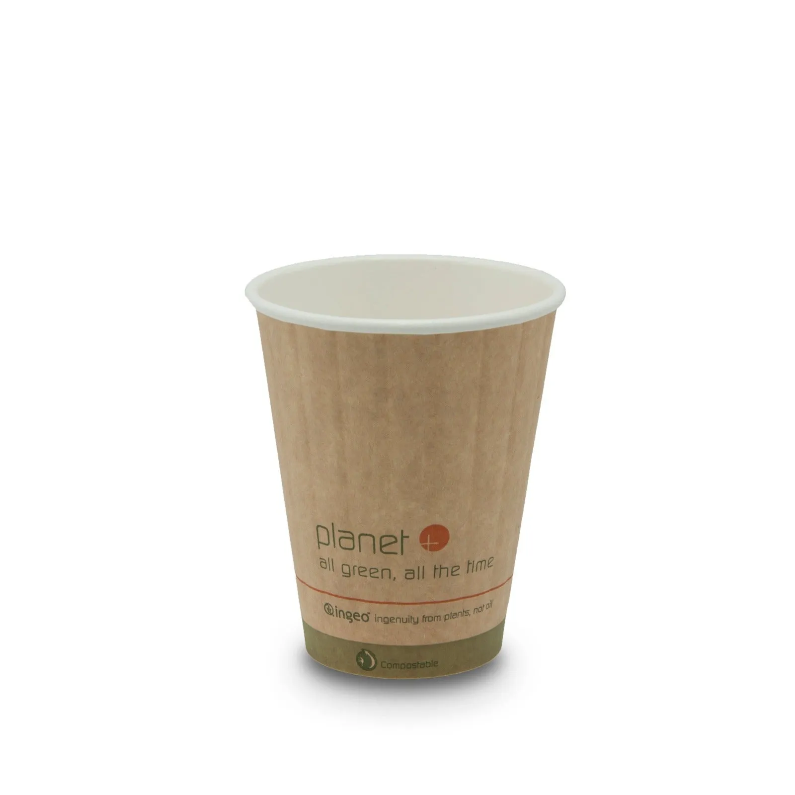 8-Ounce PLA Laminated Double-Wall Insulated Hot Cup.1000-Count Case