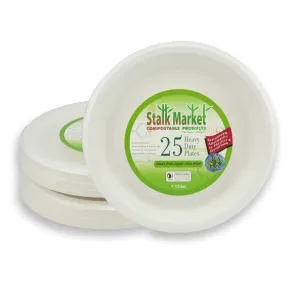 9-Inch Fiber Plate Retail Packs. 300 Count (12/25)