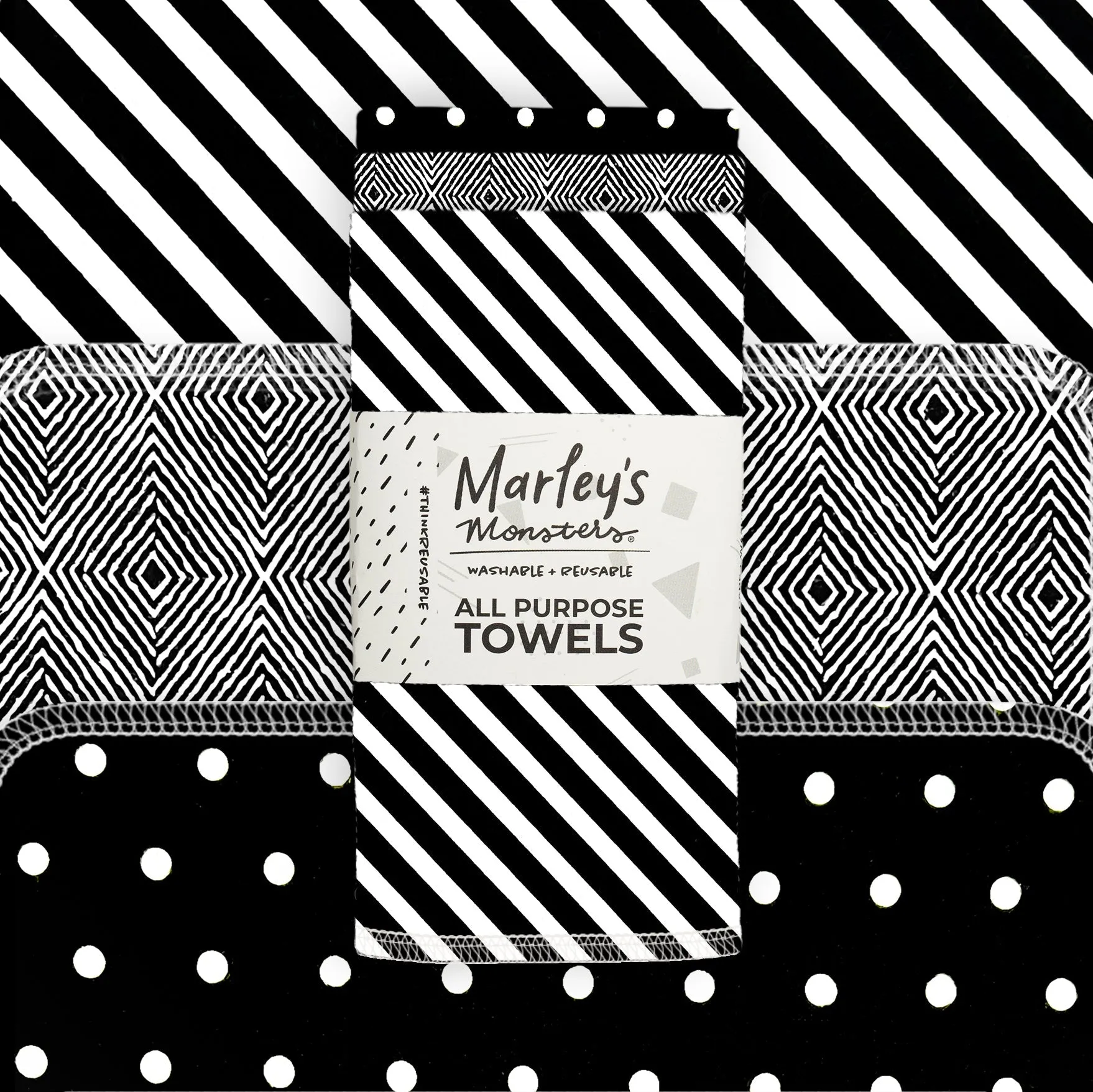 All-Purpose Towels: Mixed Prints 3 Count Pack