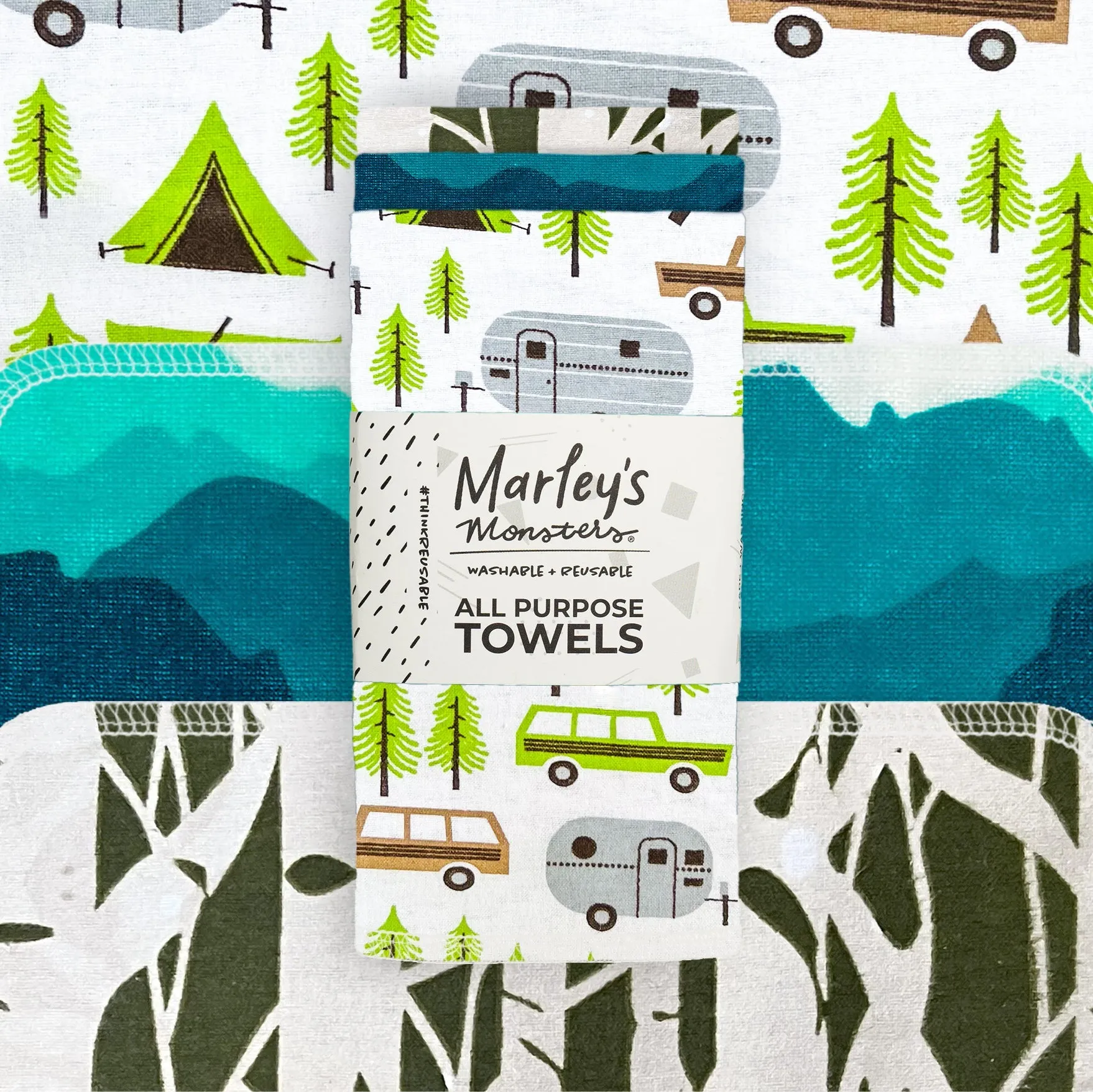 All-Purpose Towels: Mixed Prints 3 Count Pack