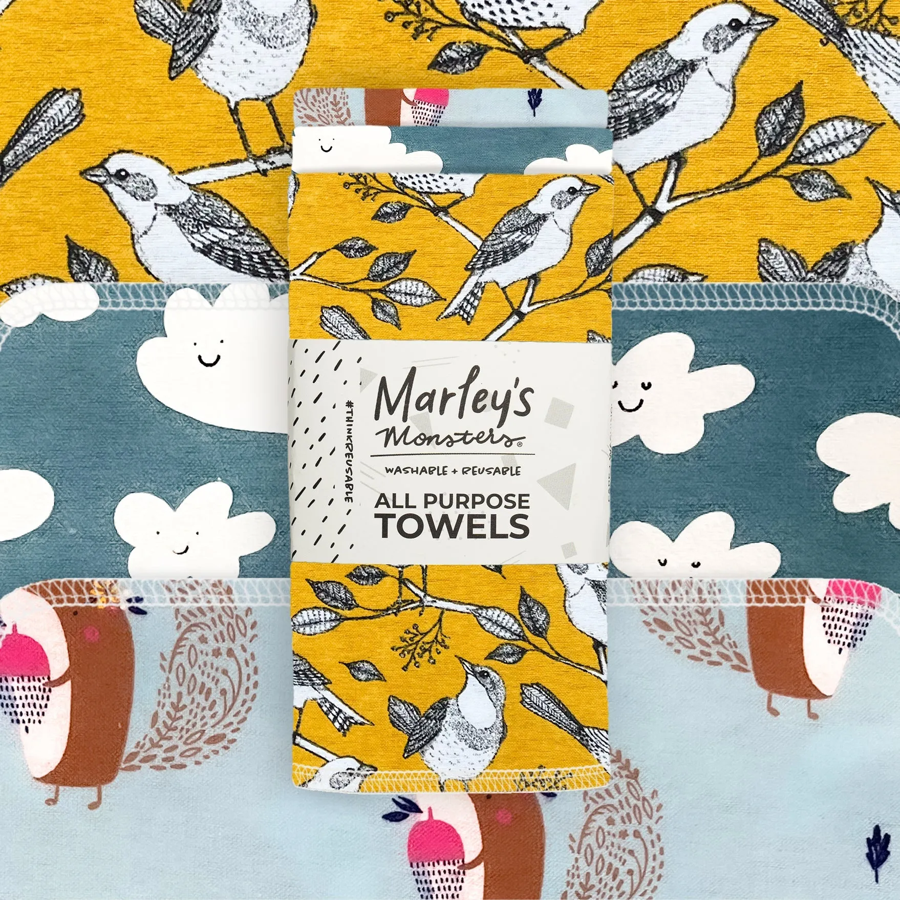 All-Purpose Towels: Mixed Prints 3 Count Pack