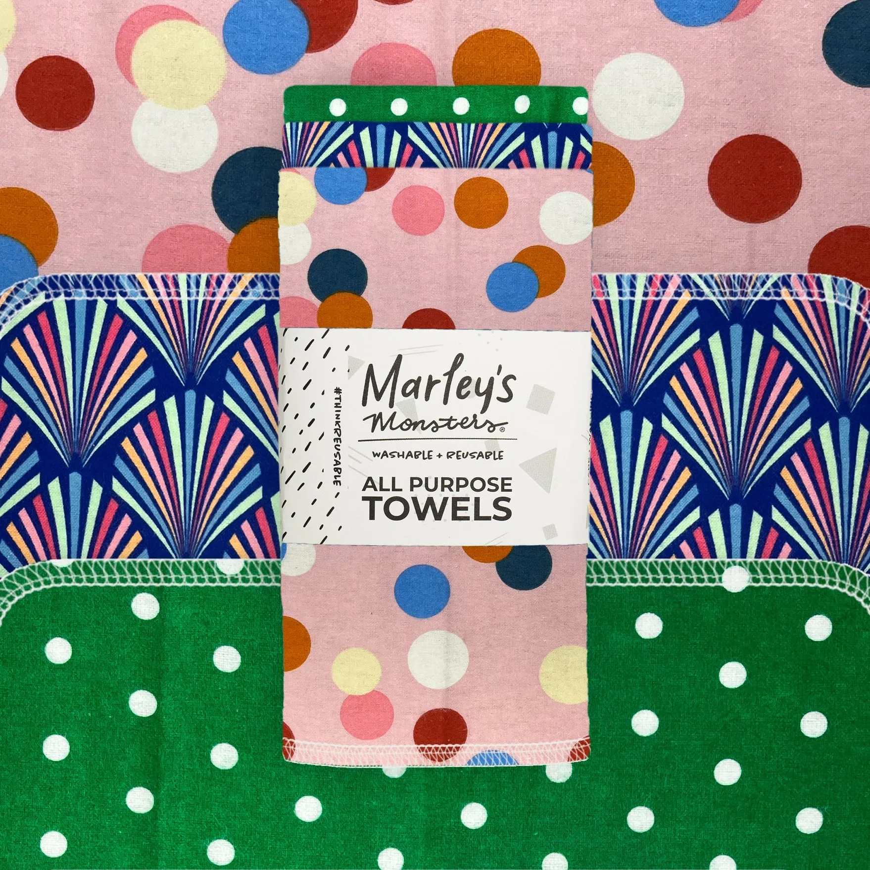 All-Purpose Towels: Mixed Prints 3 Count Pack