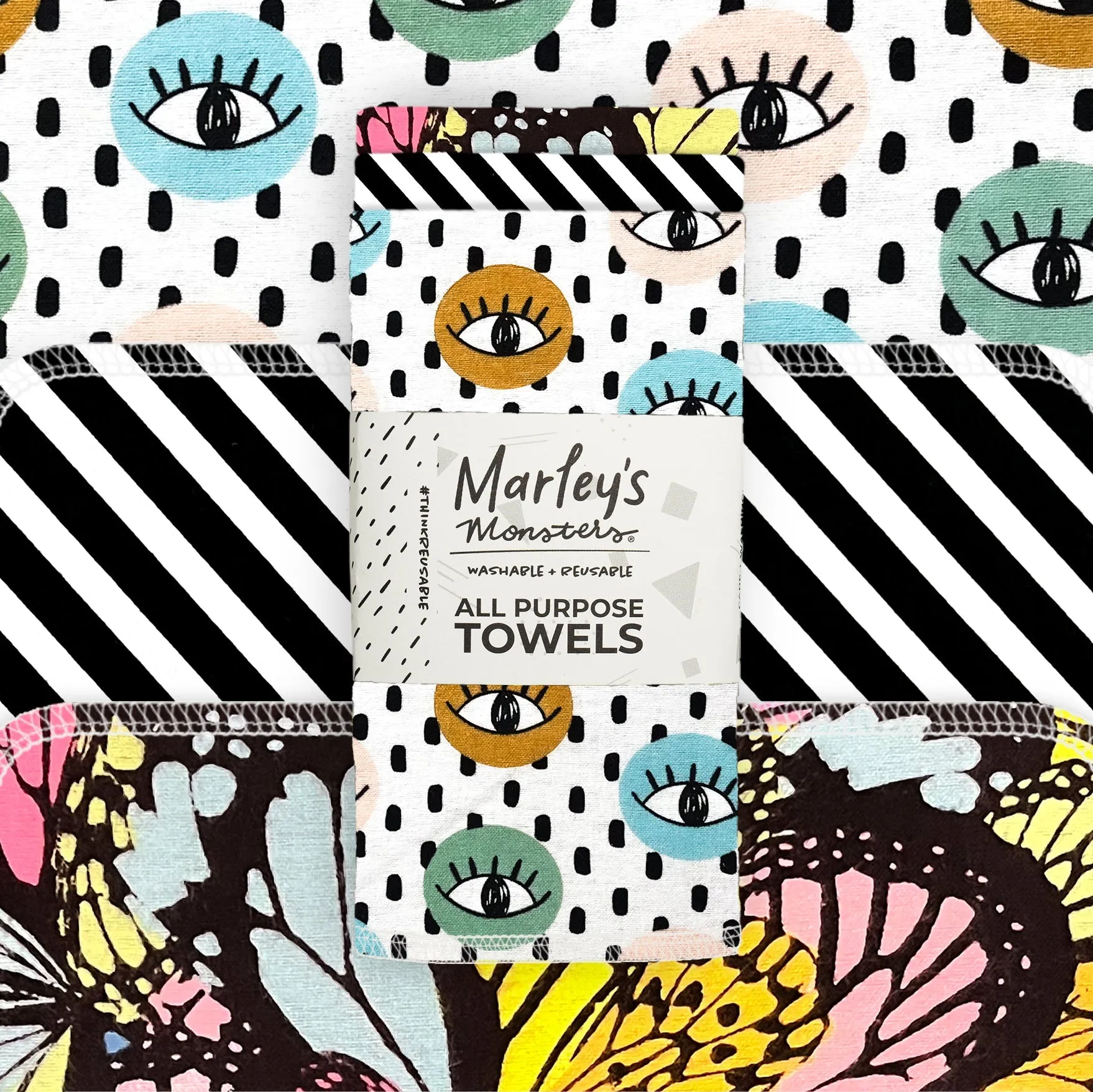 All-Purpose Towels: Mixed Prints 3 Count Pack