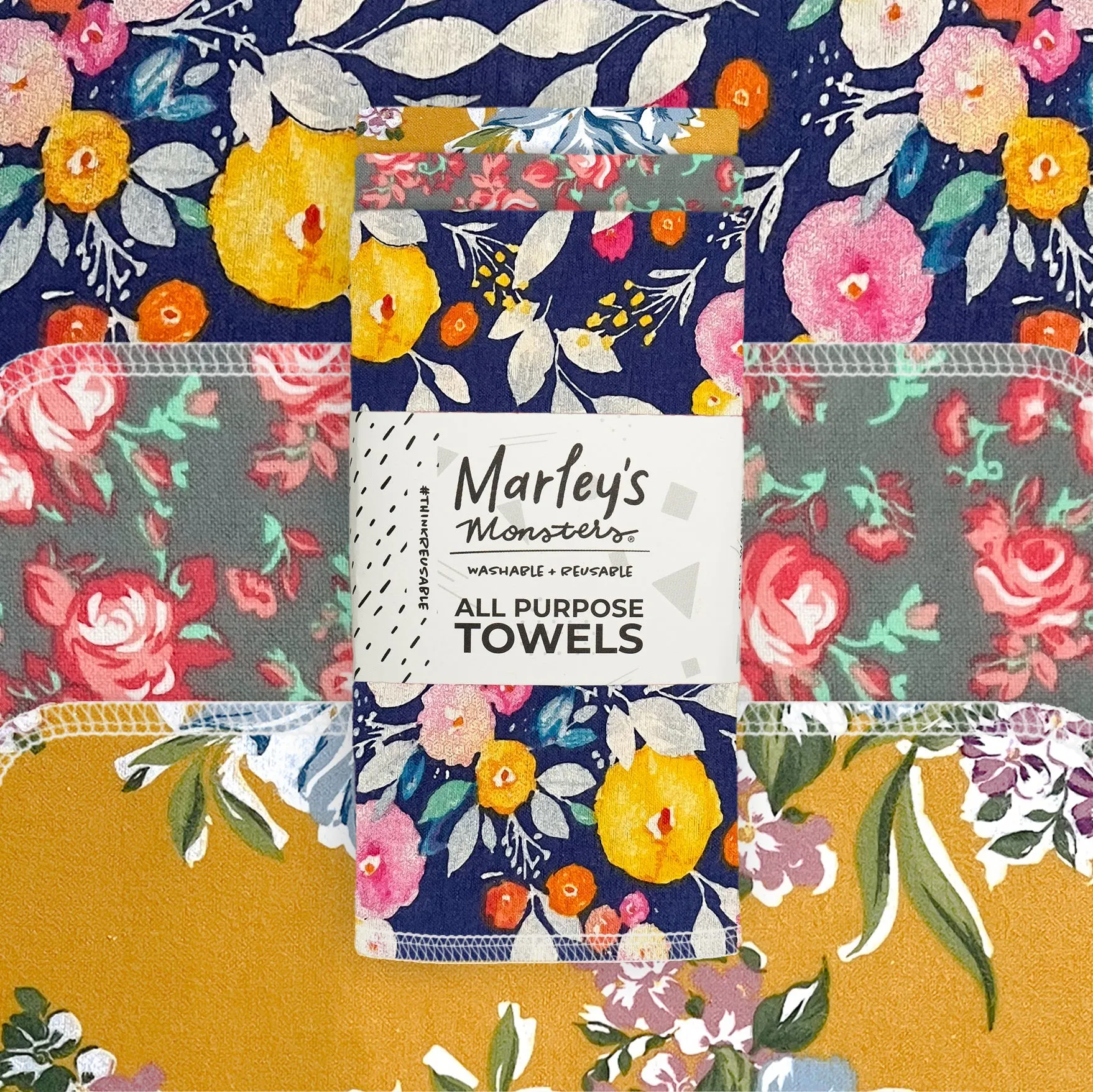All-Purpose Towels: Mixed Prints 3 Count Pack