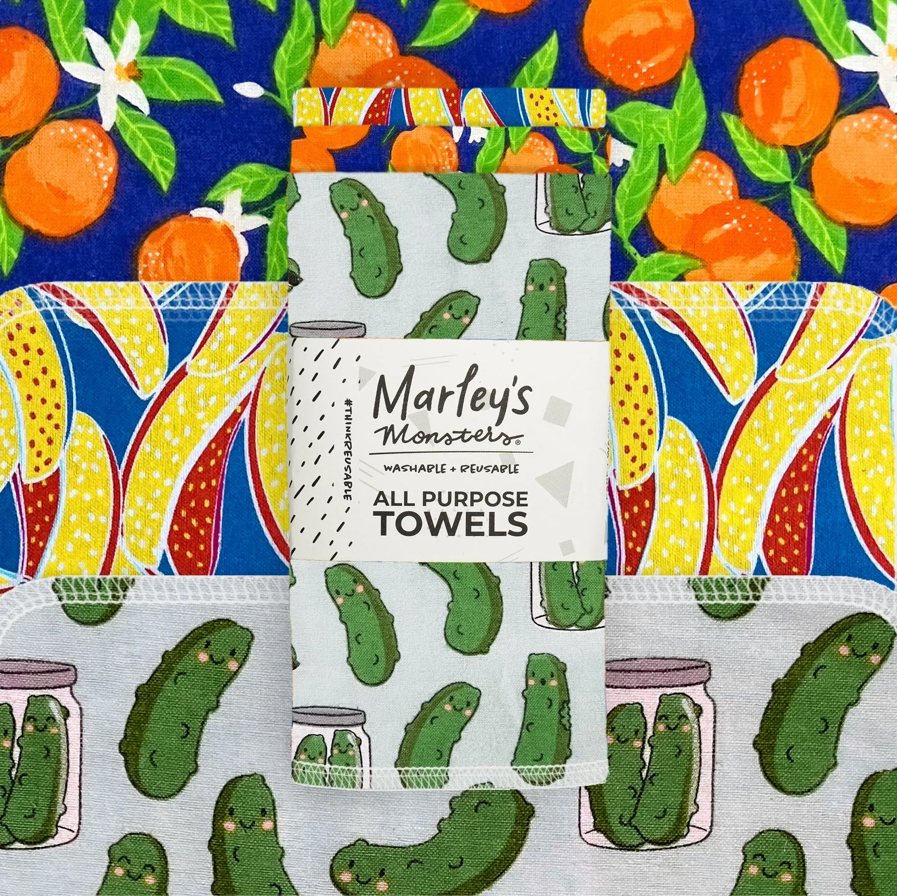 All-Purpose Towels: Mixed Prints 3 Count Pack