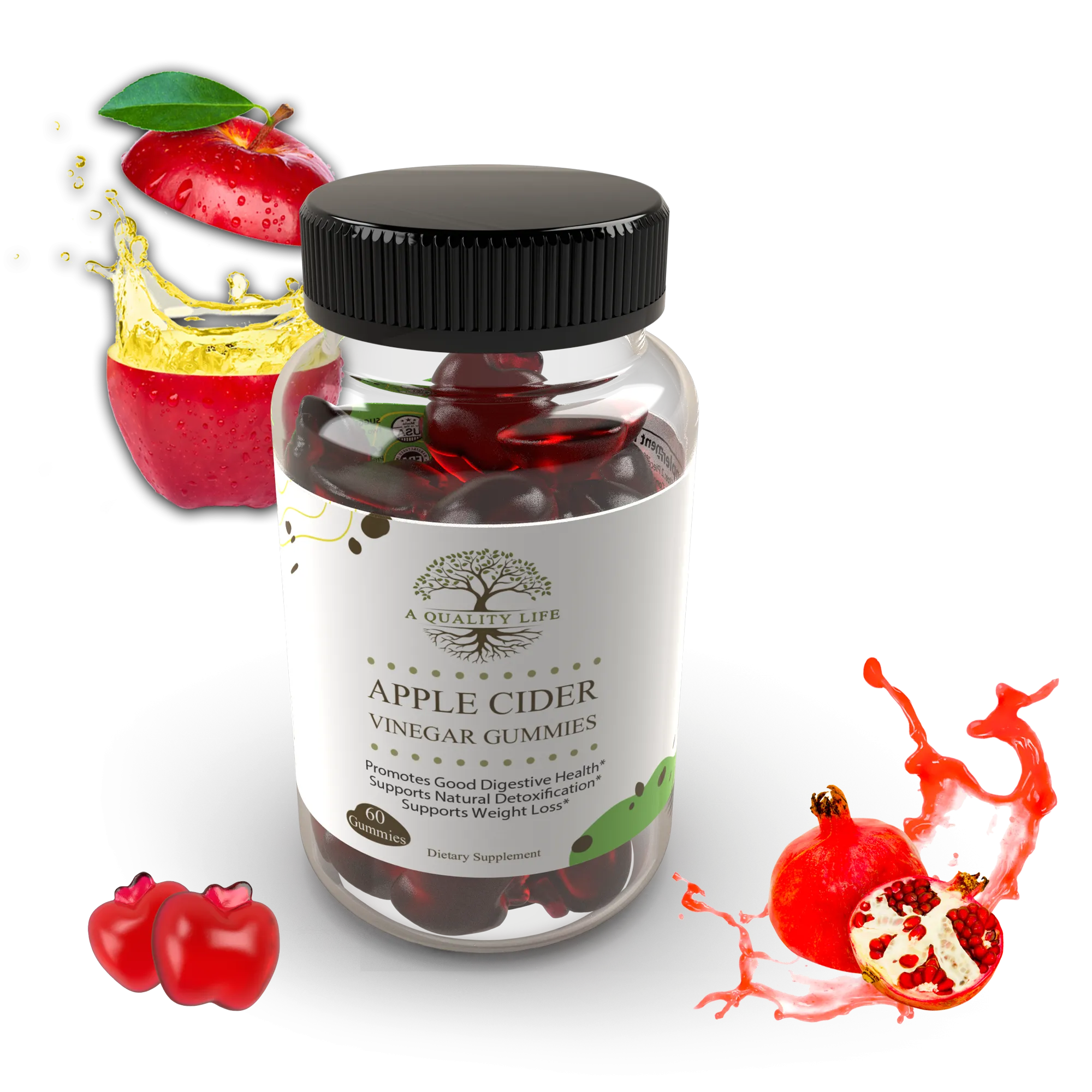 Apple Cider Vinegar Gummies by A Quality Life Nutrition