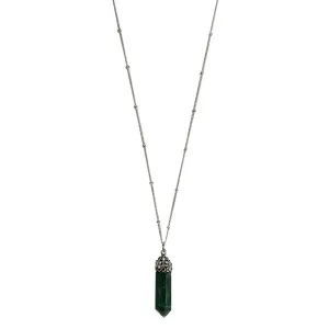 Aventurine Crystal Necklace by SLATE   SALT