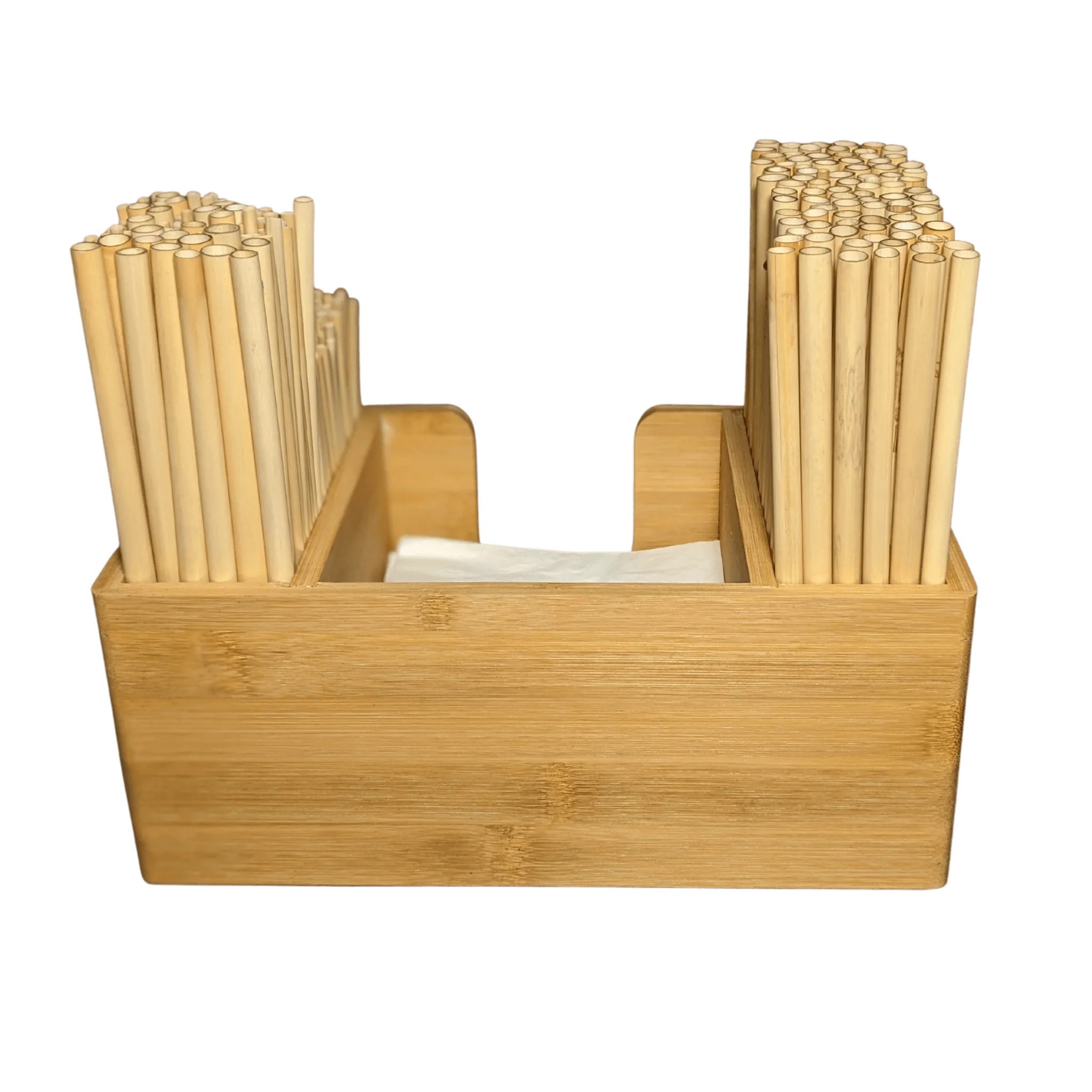 Bamboo Straw and Napkin Bar Caddy by Holy City Straw Company