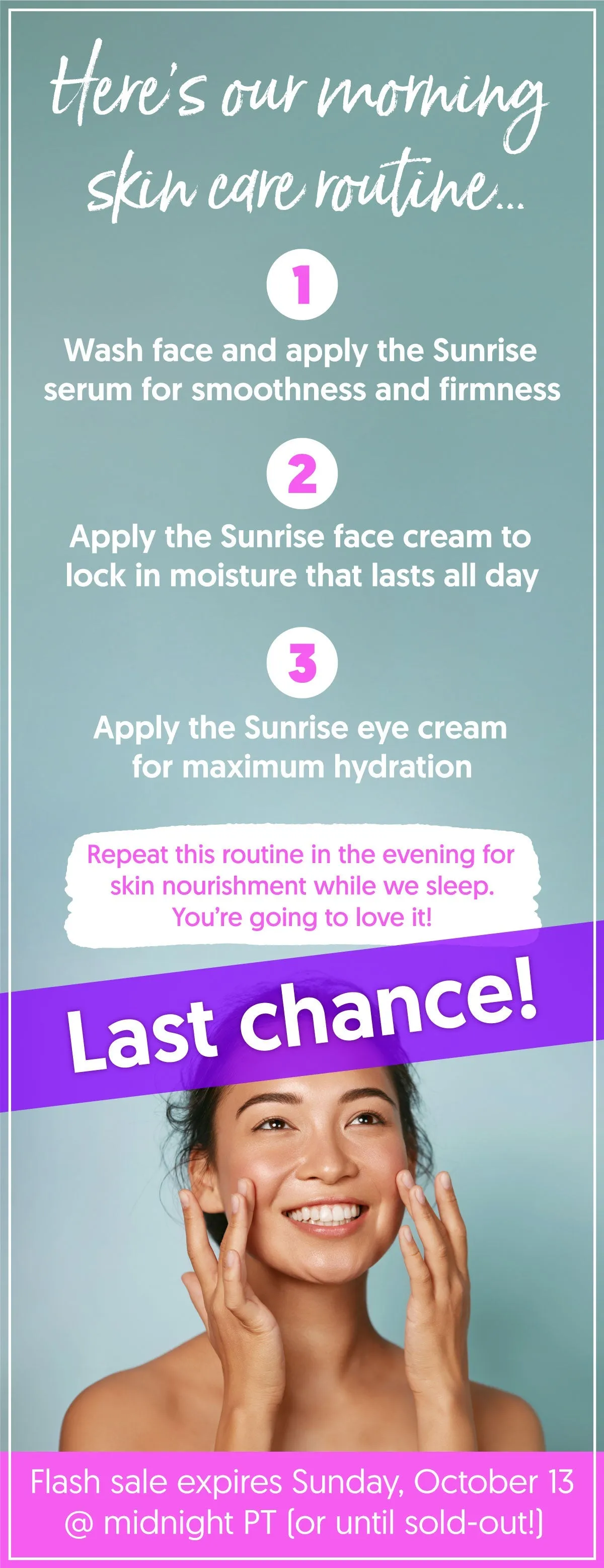 Beauty Bundle: Sunrise Serum. Sunrise Cream. and Sunrise Eye Cream (full-sized!)